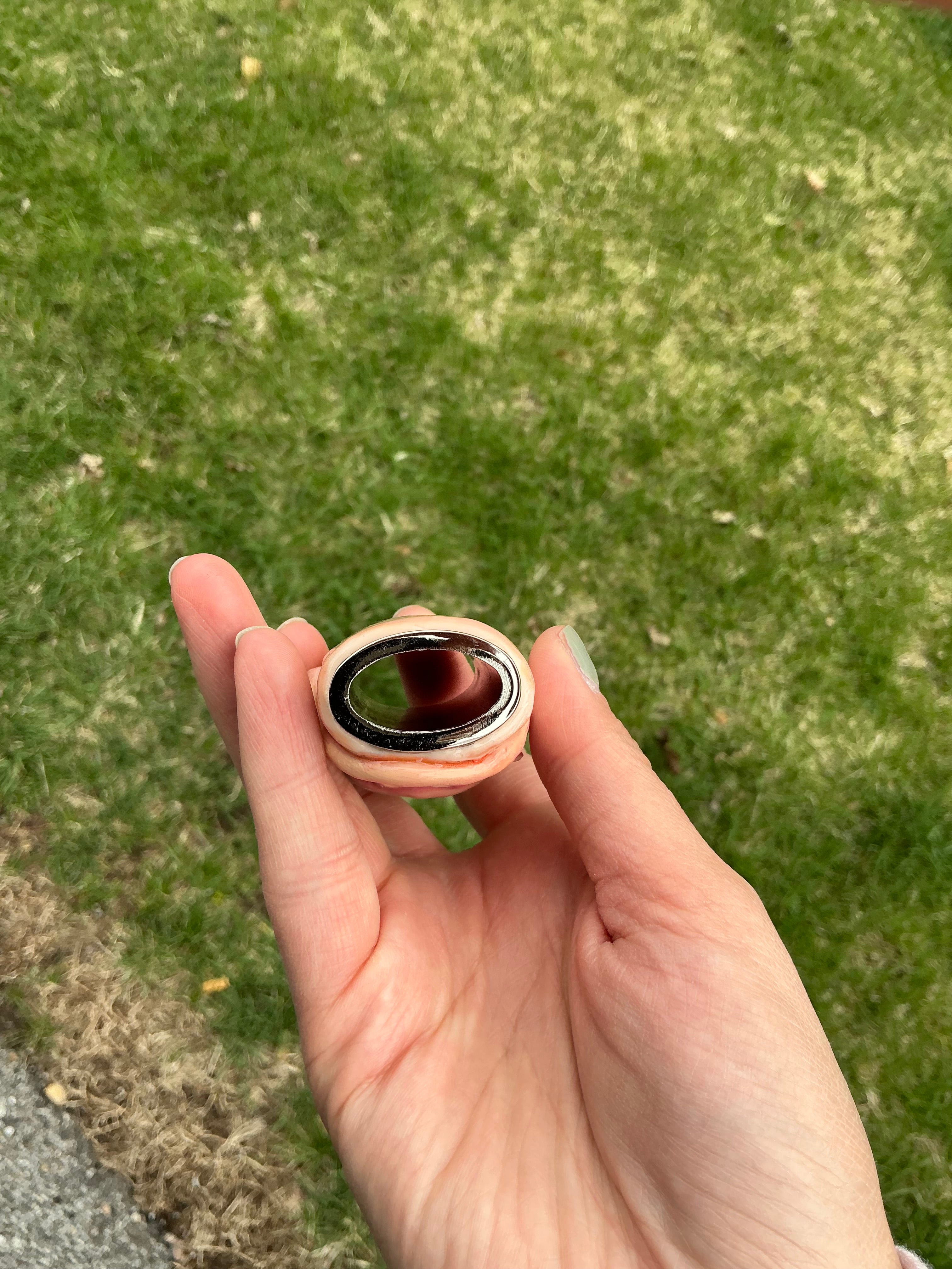 Cloudy stoned monster lighter case