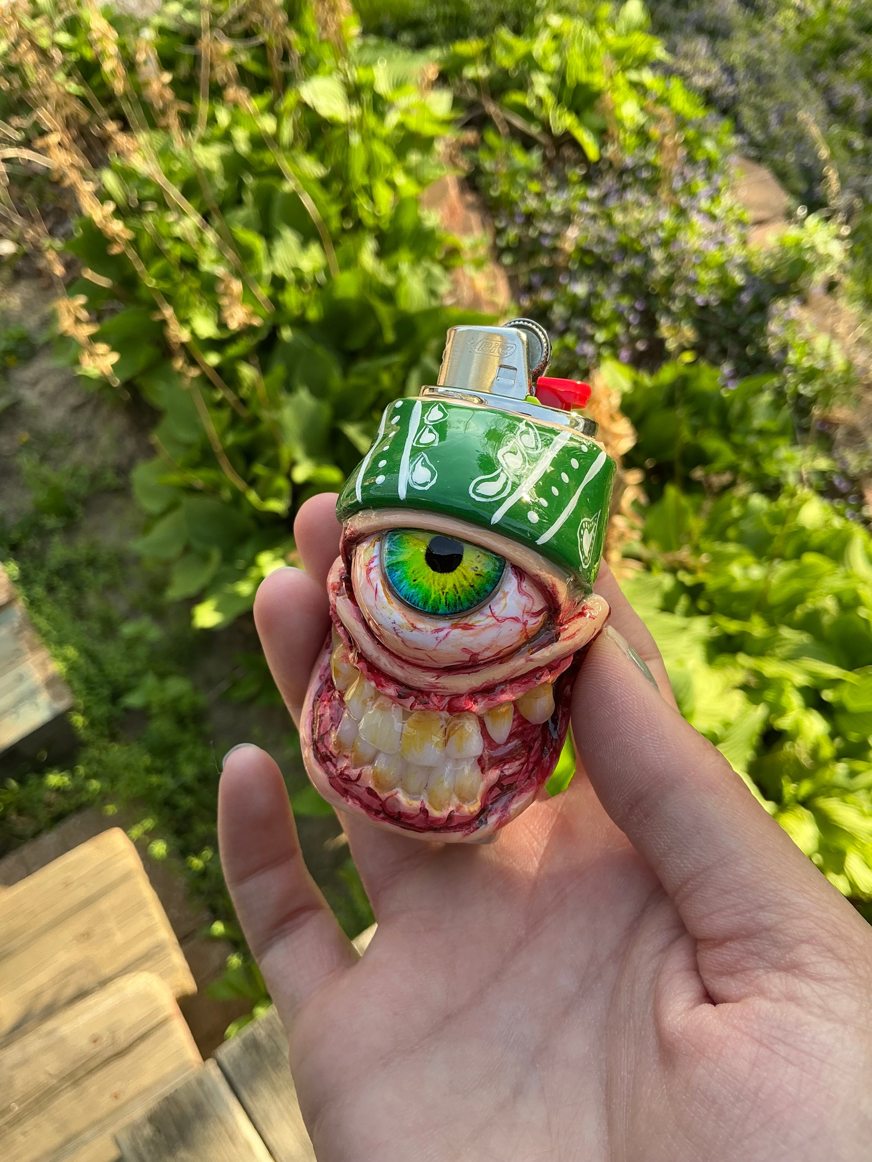 Grove street inspired monster lighter case