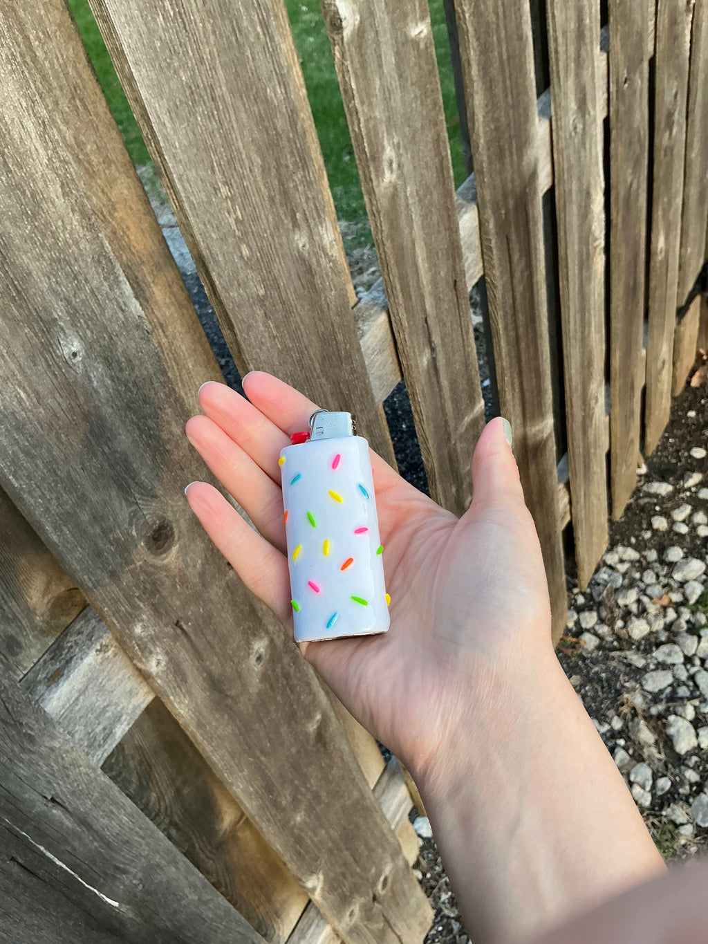 Cake batter sprinkles lighter case