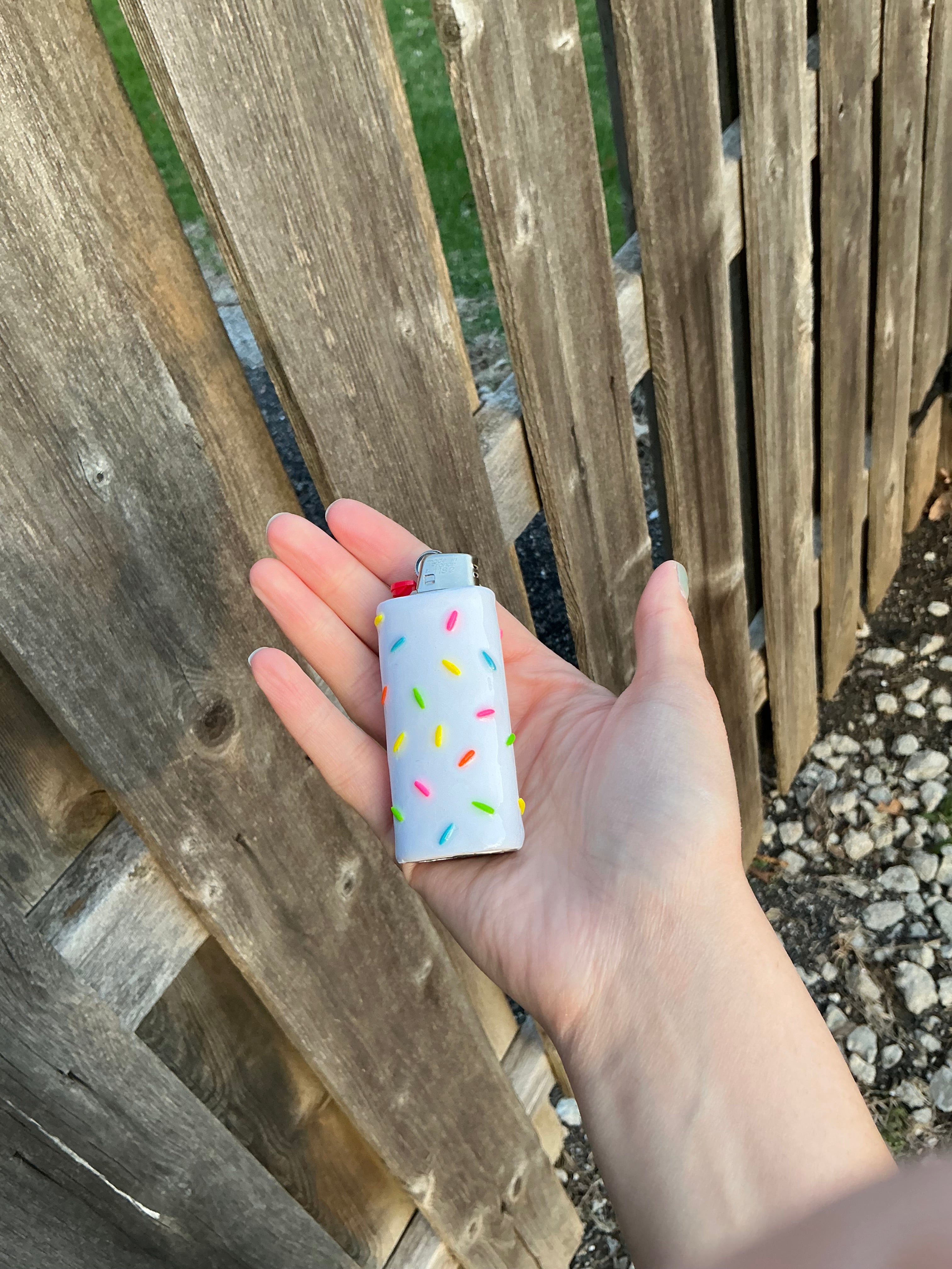 Cake batter sprinkles lighter case