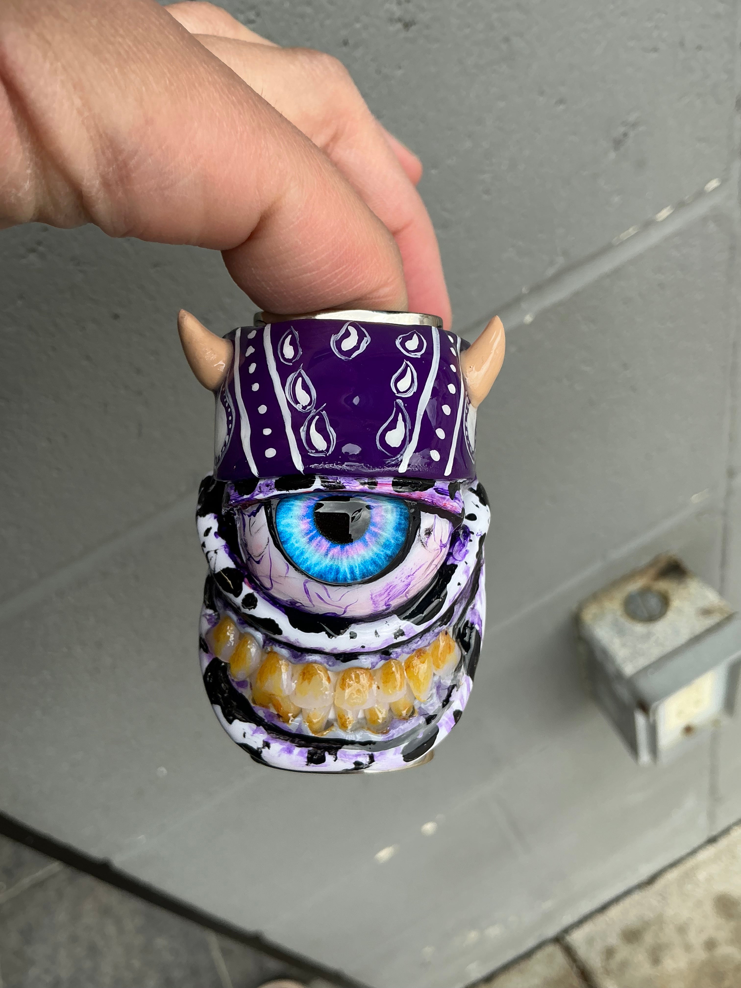 Purple mad cow lighter case