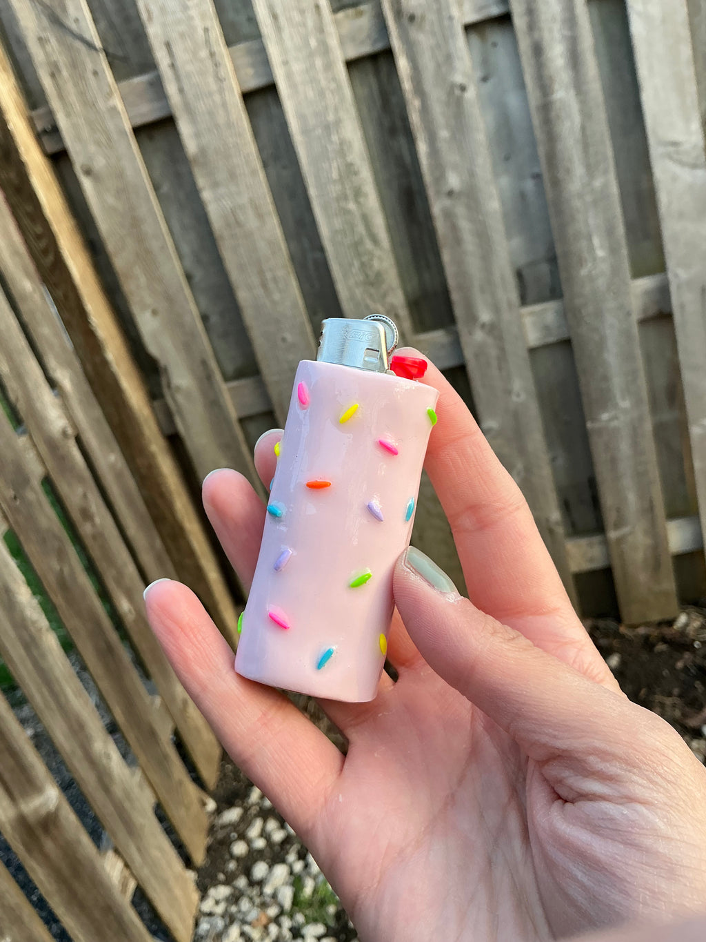 Cake batter sprinkles lighter case