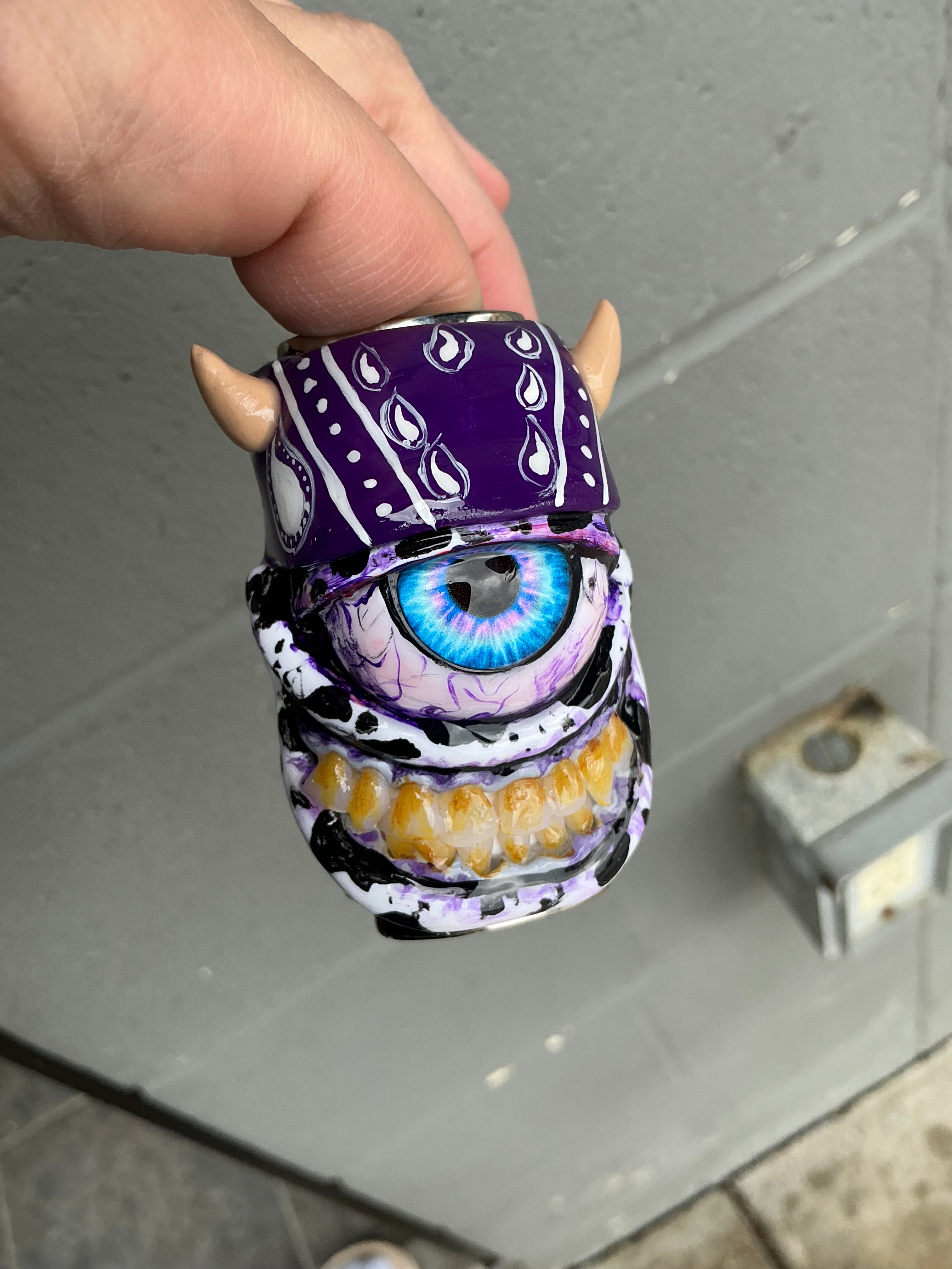 Purple mad cow lighter case
