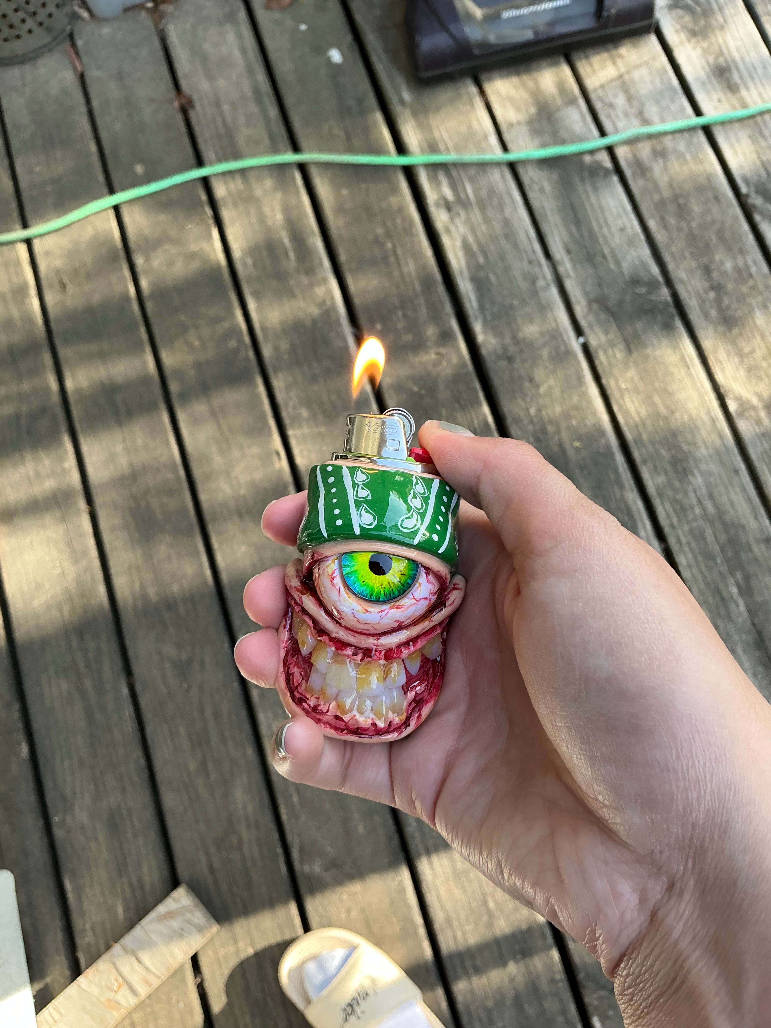 Grove street inspired monster lighter case