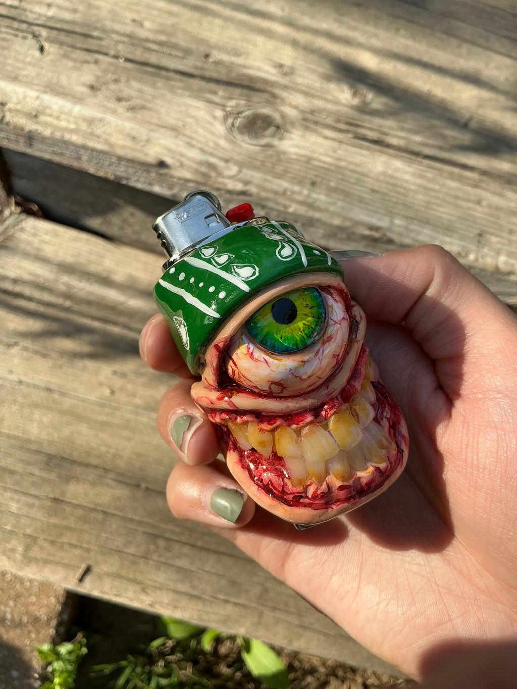 Grove street inspired monster lighter case