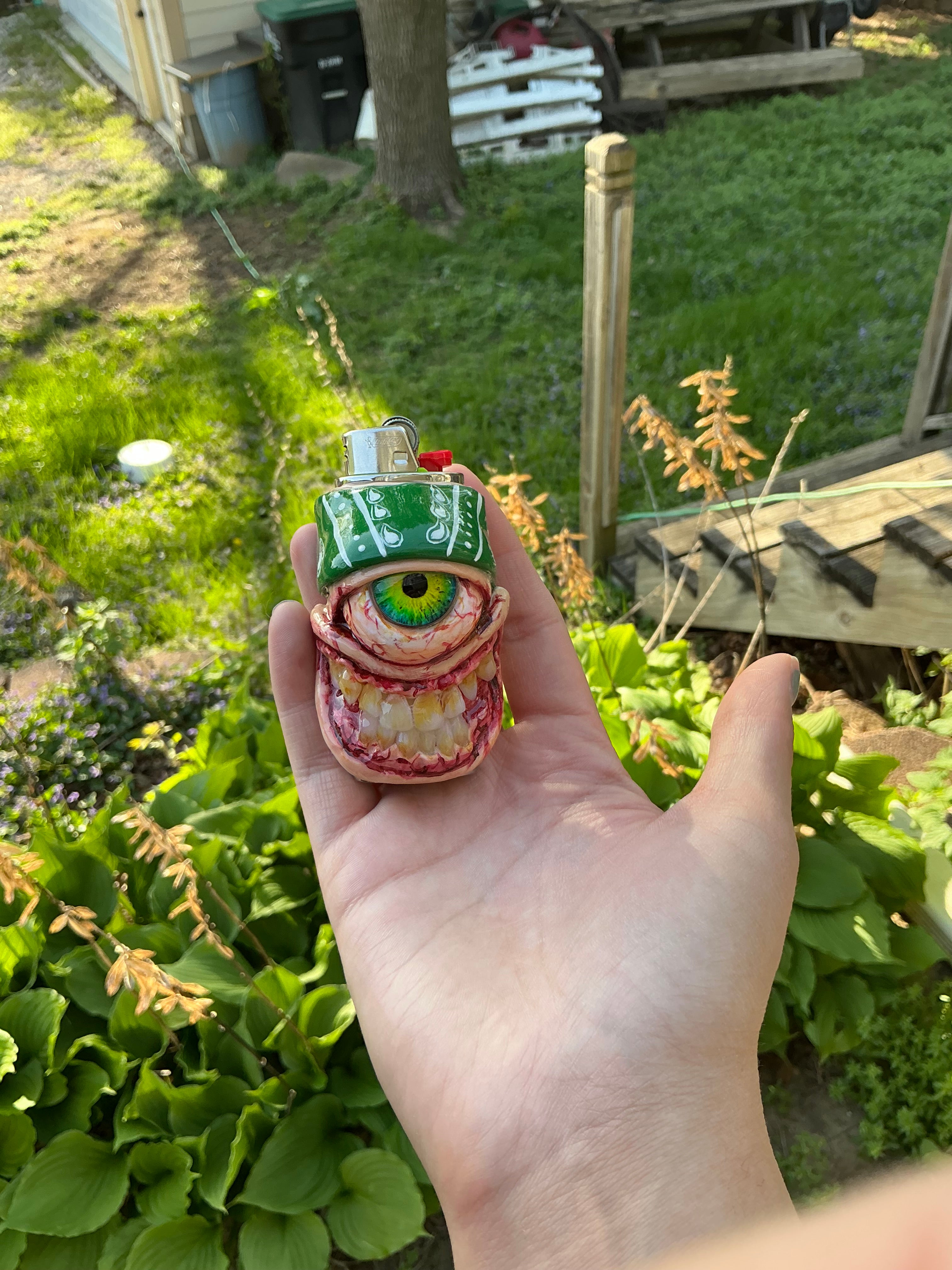 Grove street inspired monster lighter case