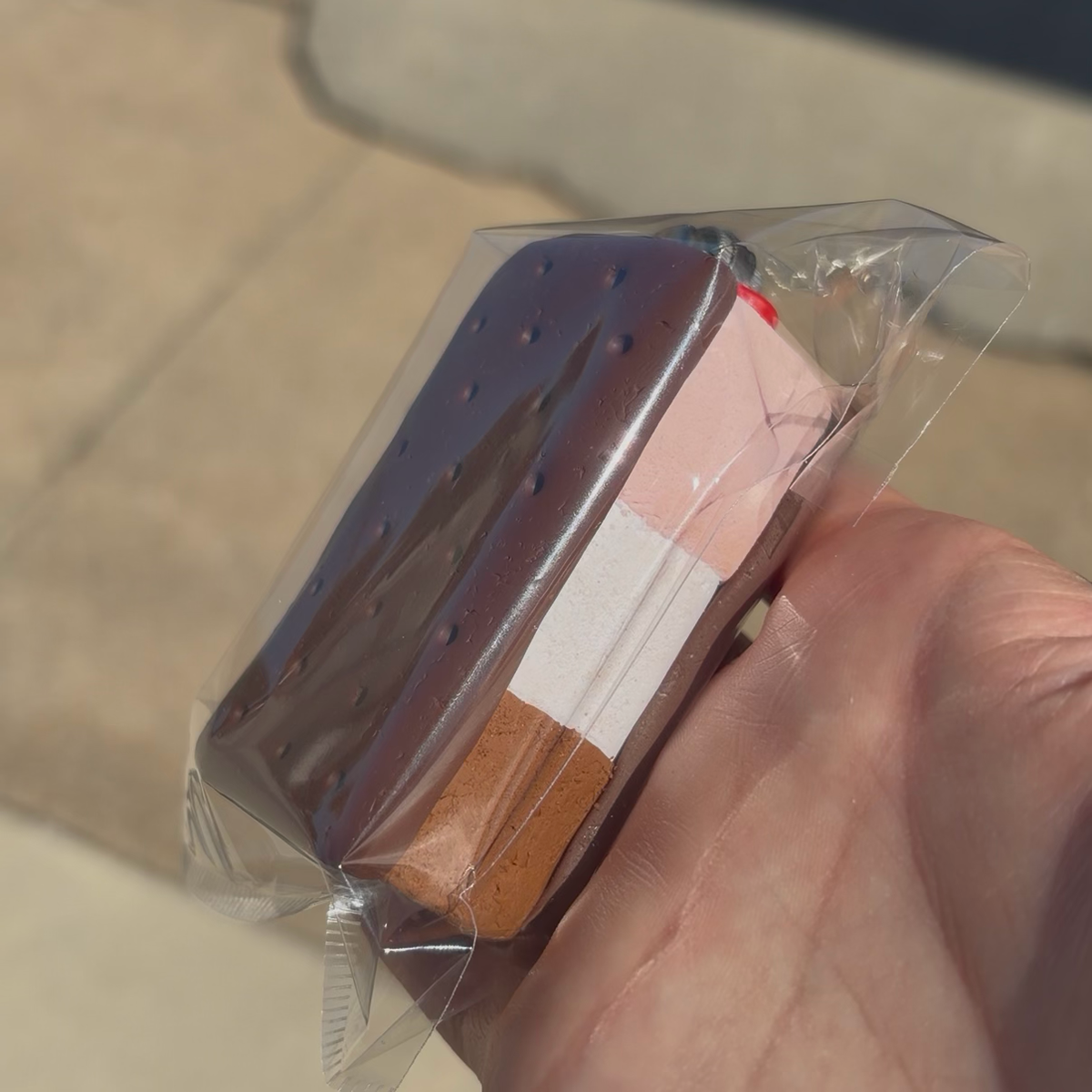 Neapolitan ice cream sandwich lighter case