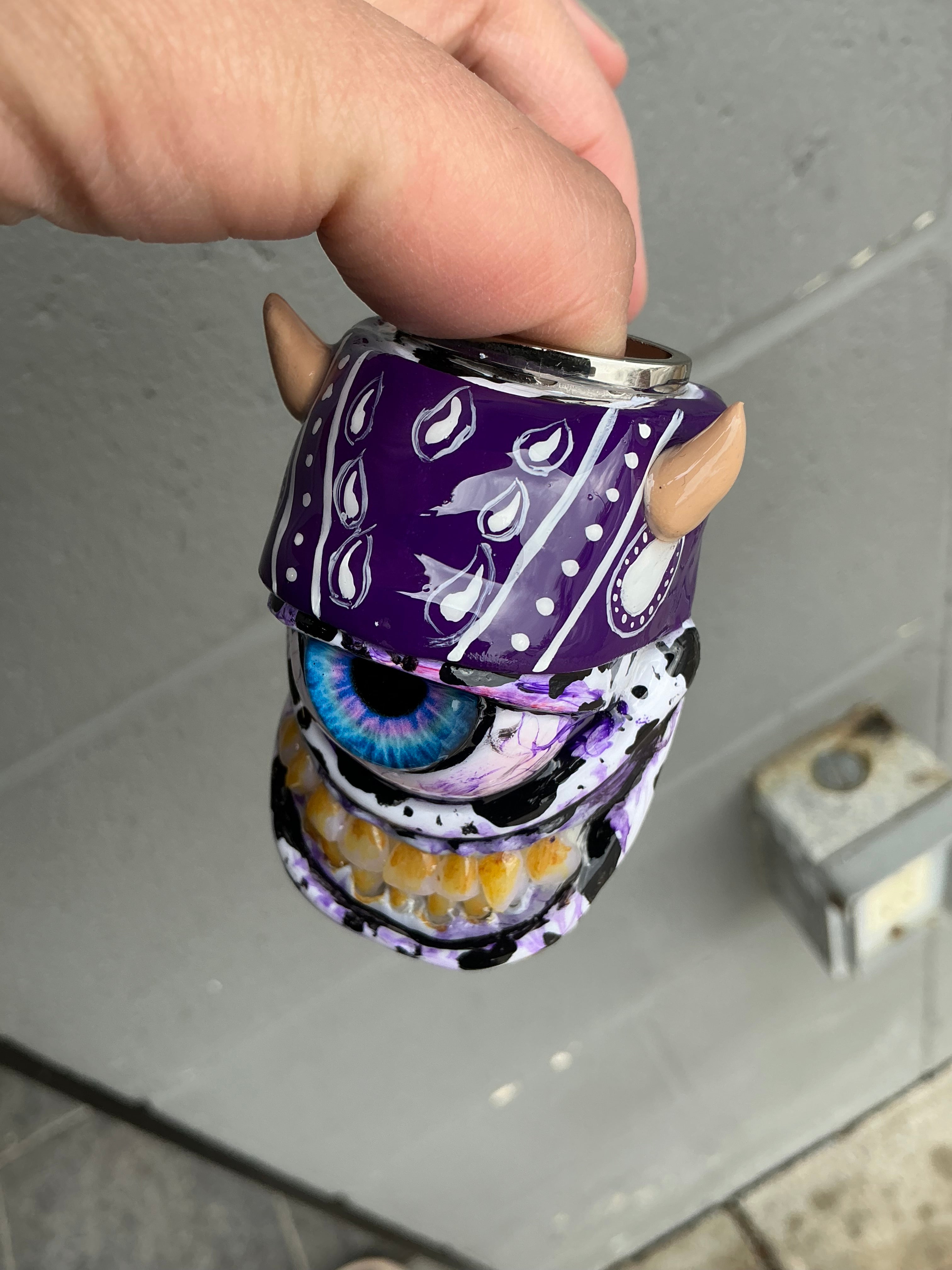 Purple mad cow lighter case