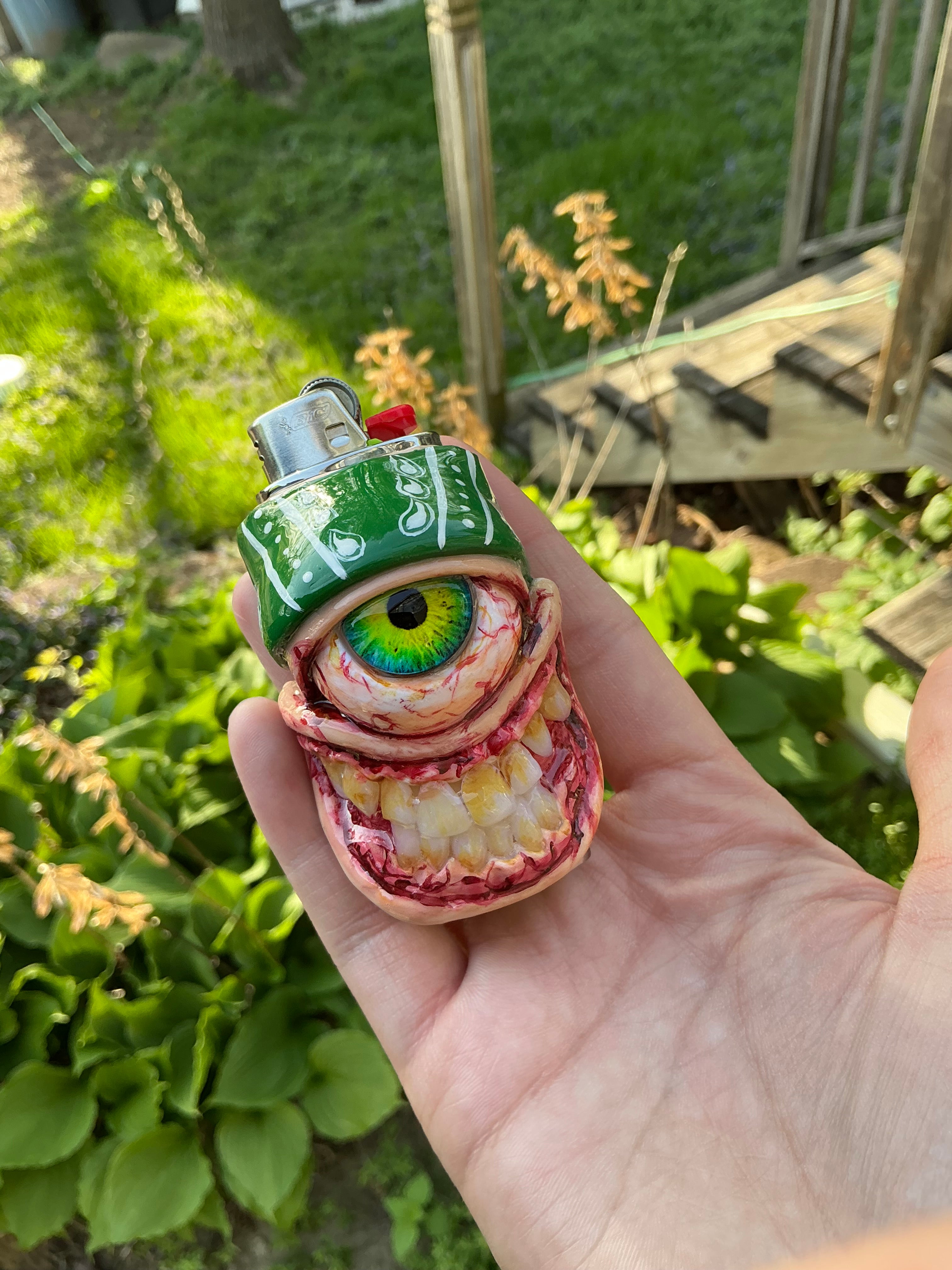 Grove street inspired monster lighter case