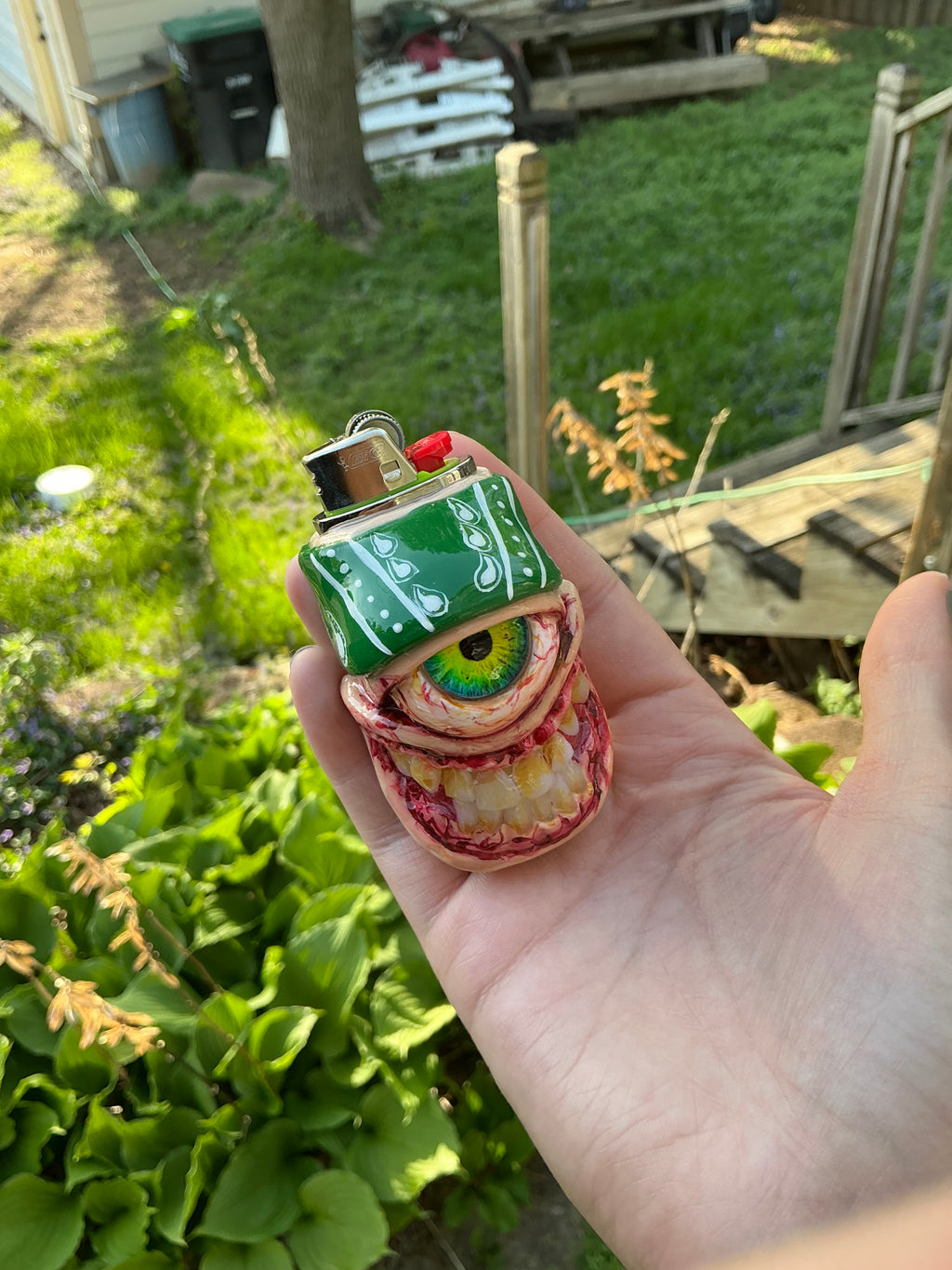 Grove street inspired monster lighter case