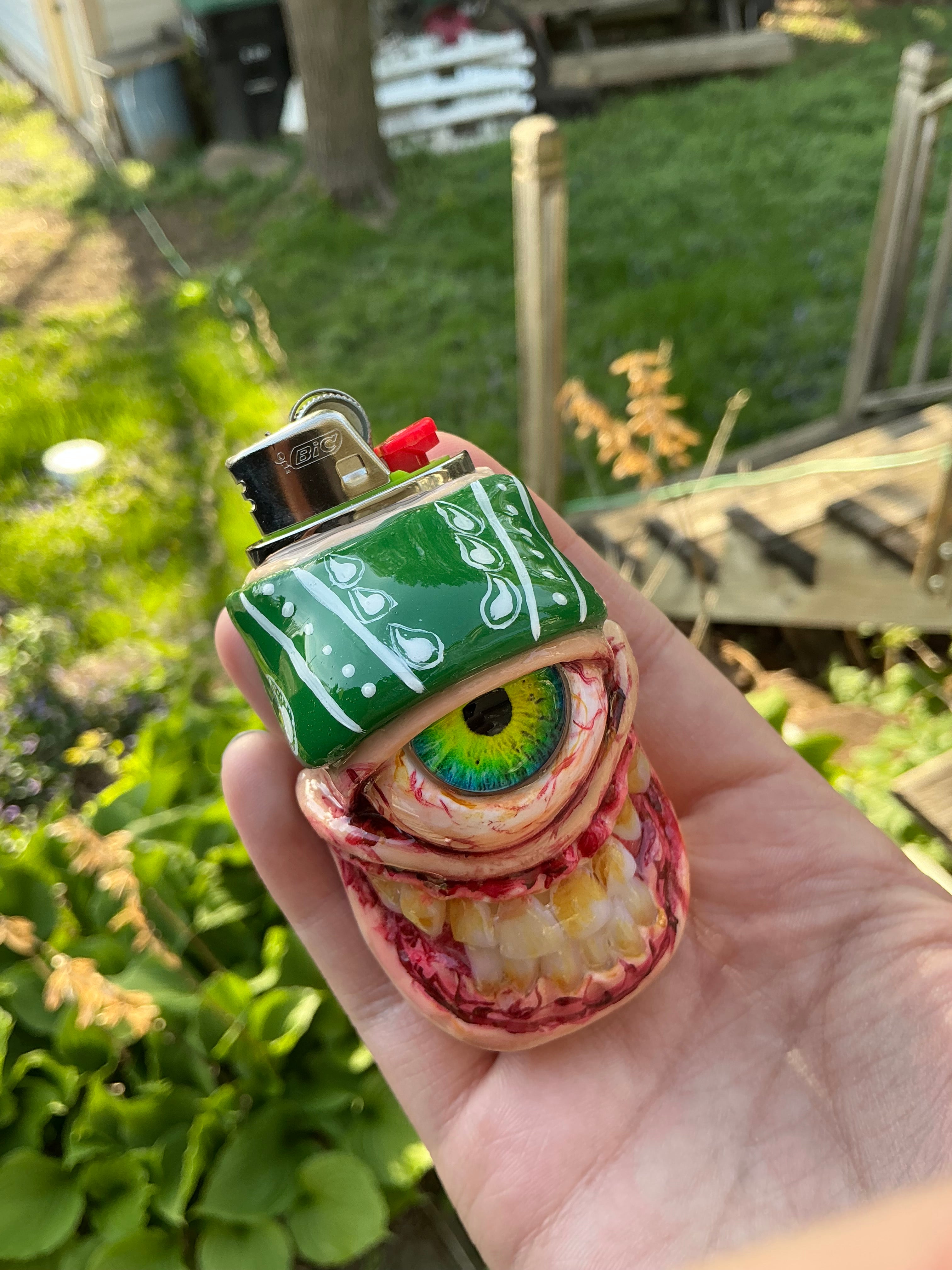 Grove street inspired monster lighter case