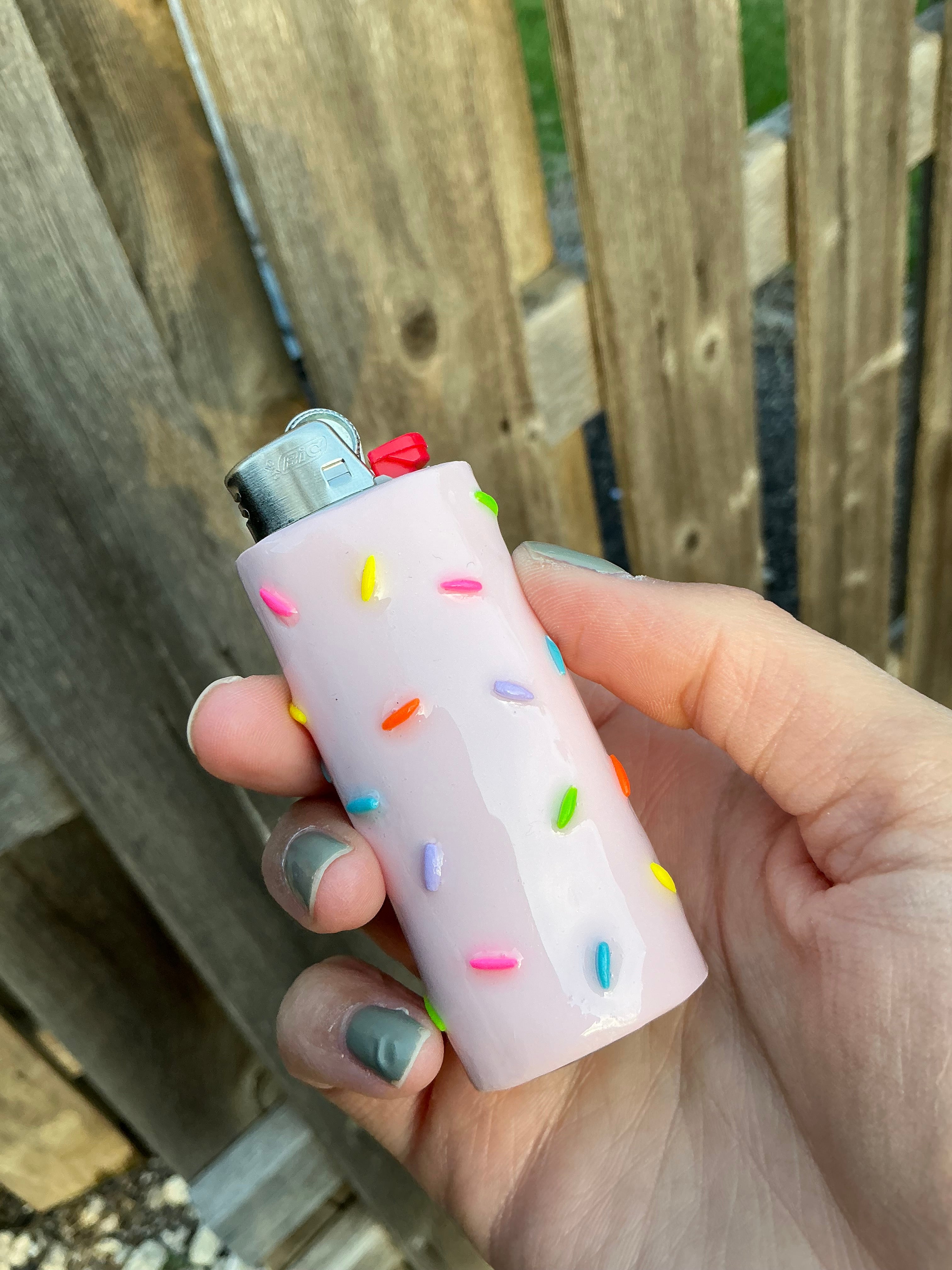 Cake batter sprinkles lighter case