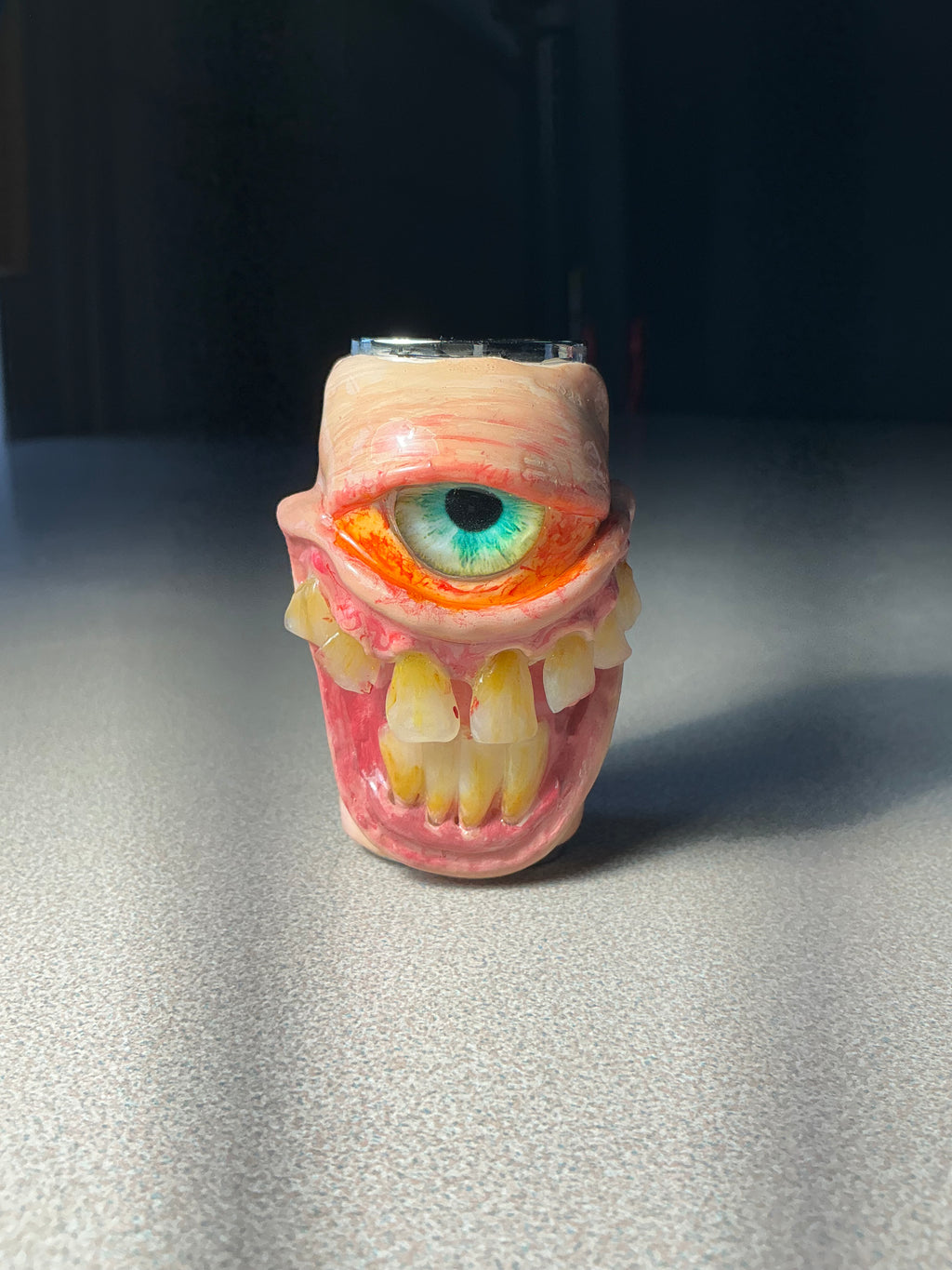 Cloudy stoned monster lighter case