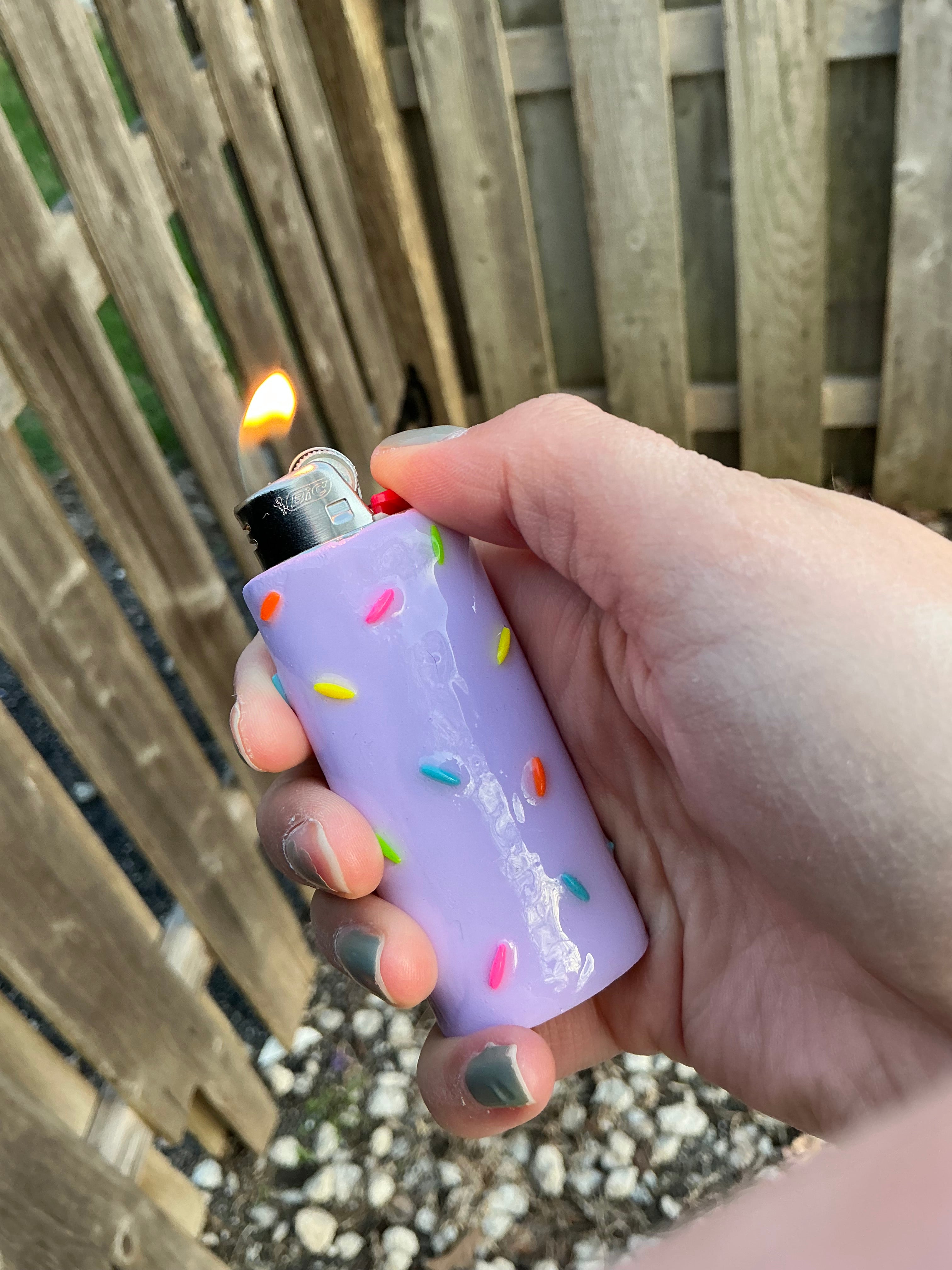 Cake batter sprinkles lighter case