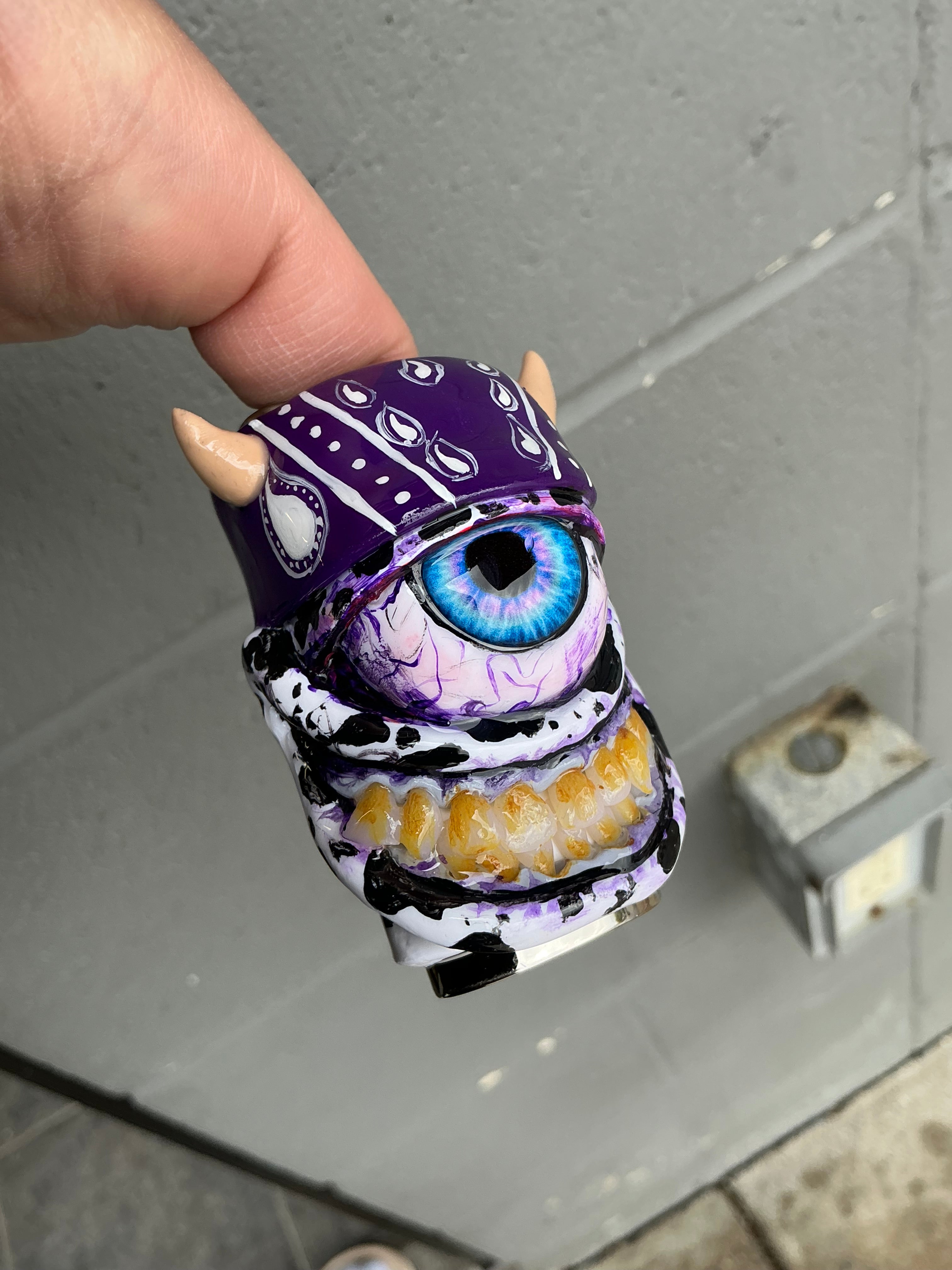 Purple mad cow lighter case