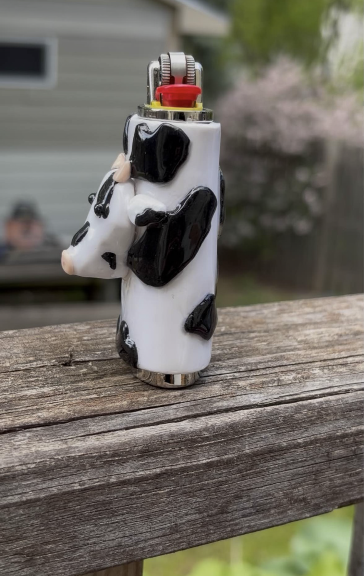 Cow print lighter case