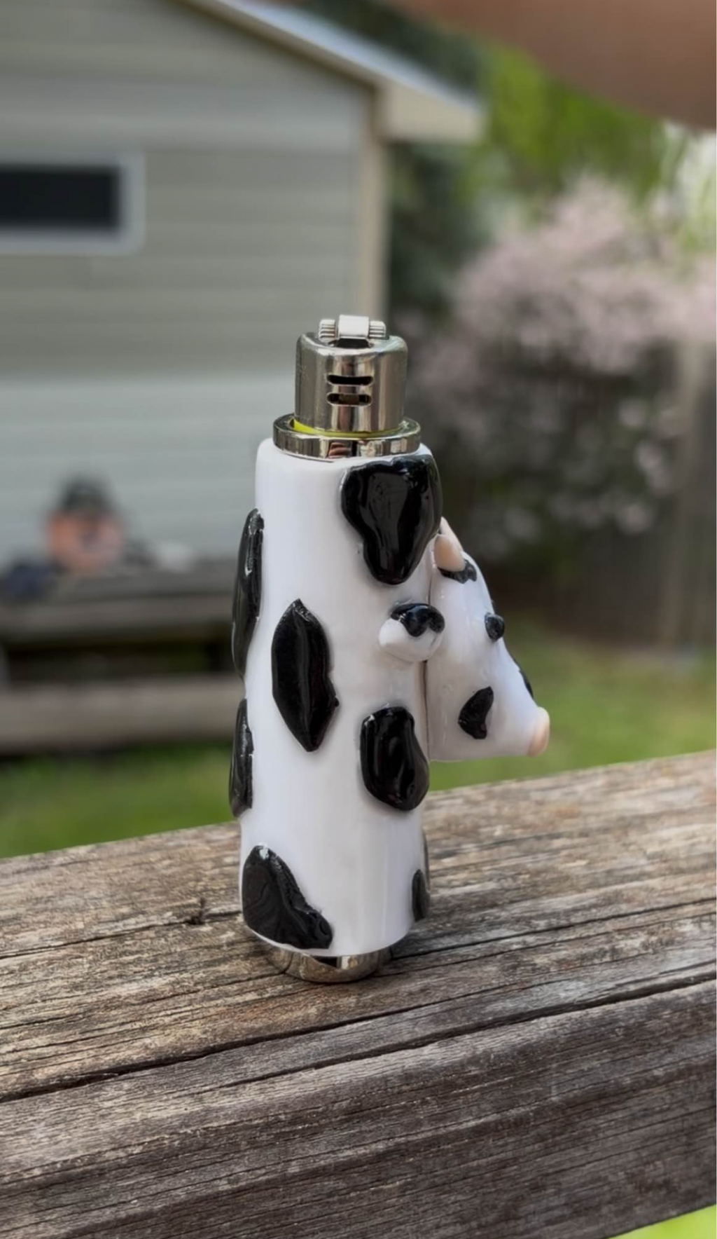 Cow print lighter case