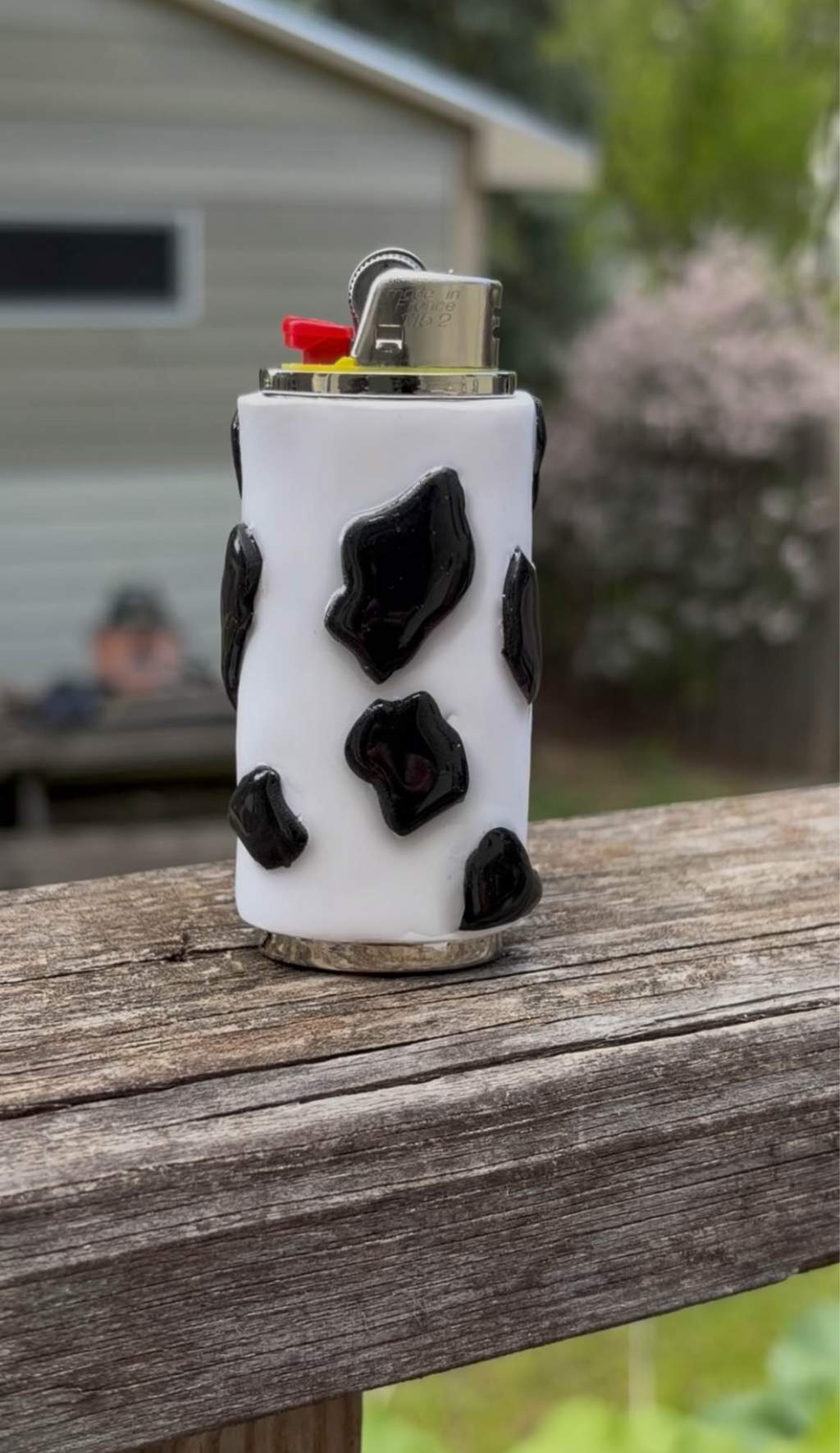 Cow print lighter case