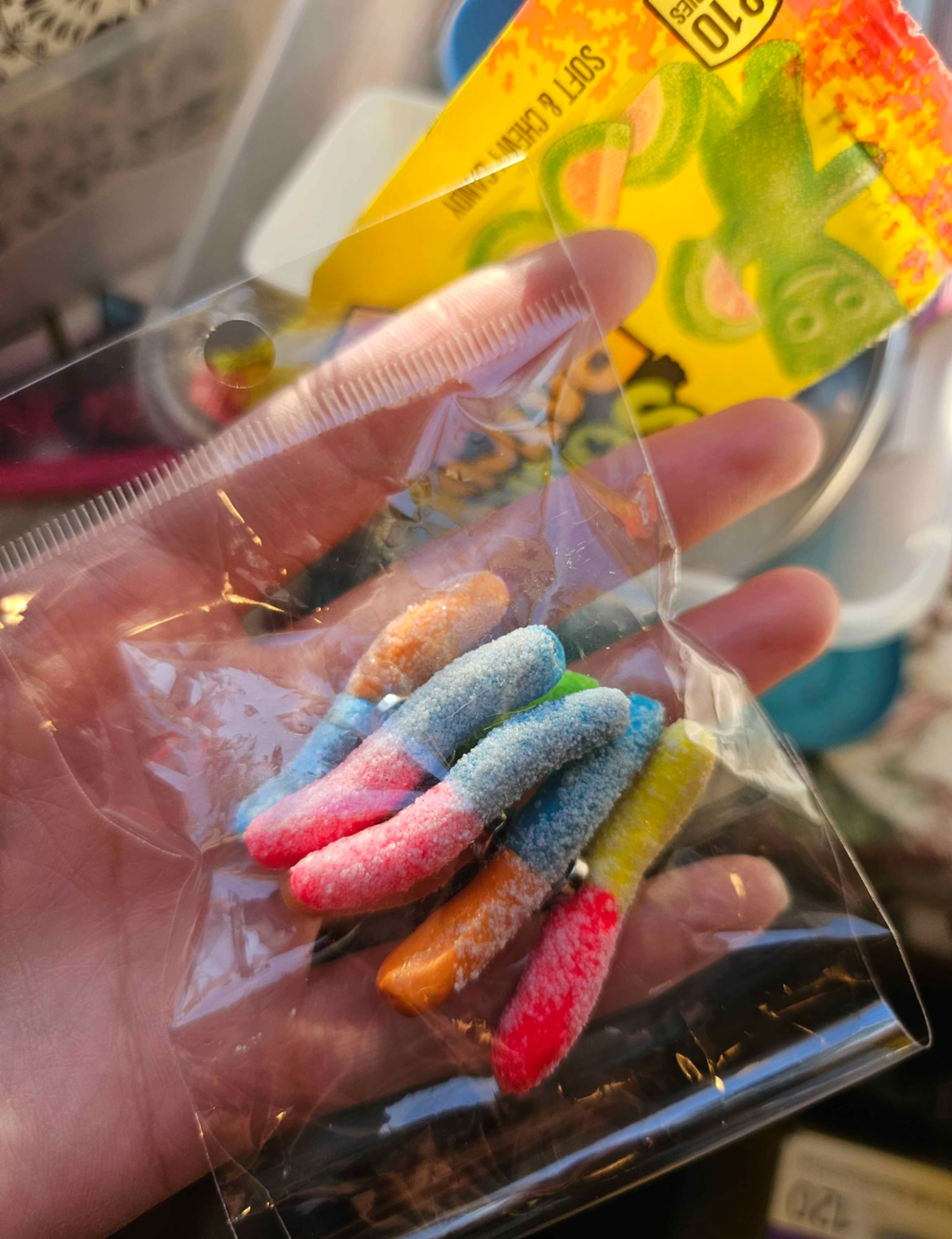 Sour Gummy Worm Magnets