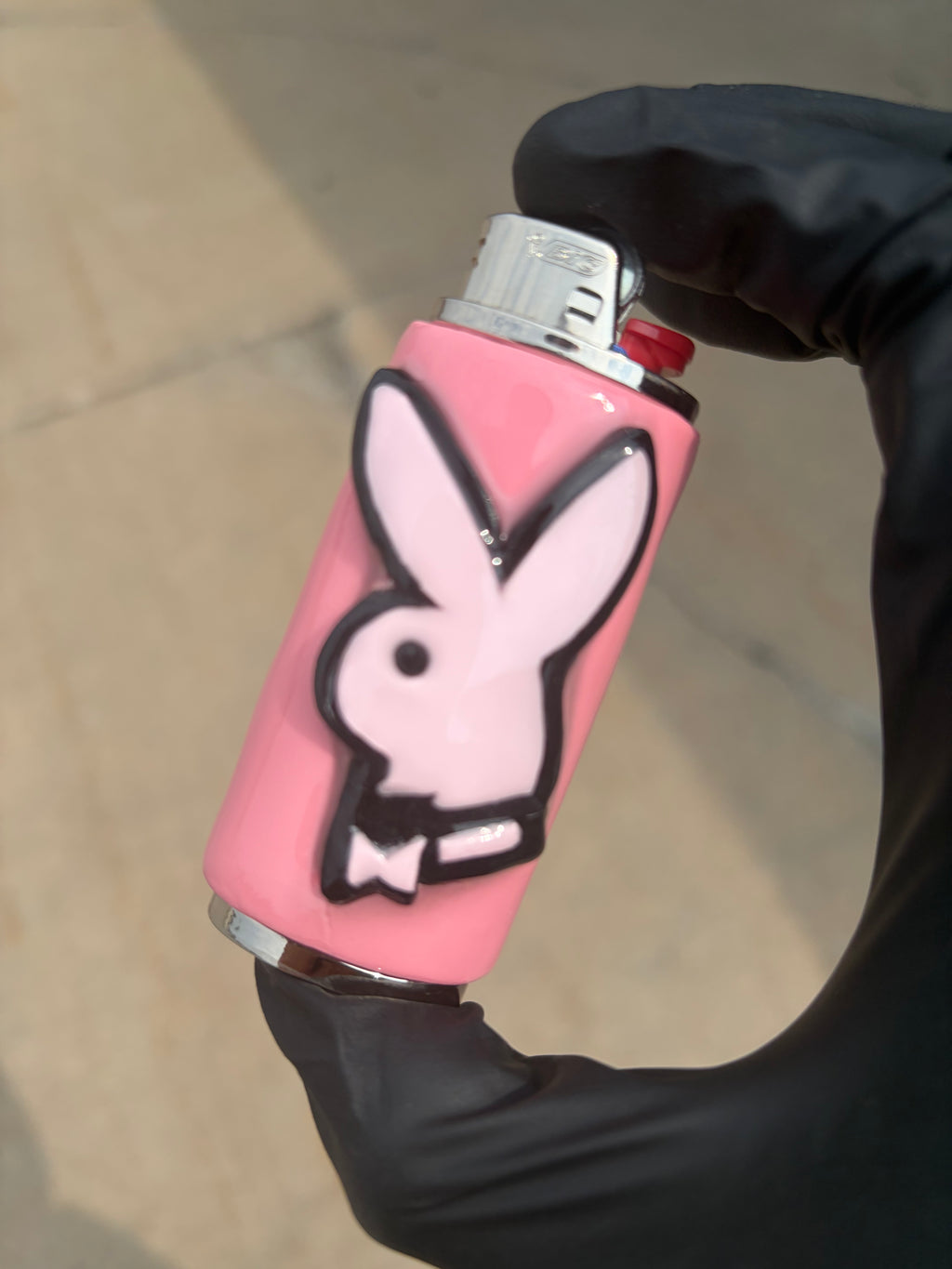 Playboy Bunny Pink and Black Lighter Case