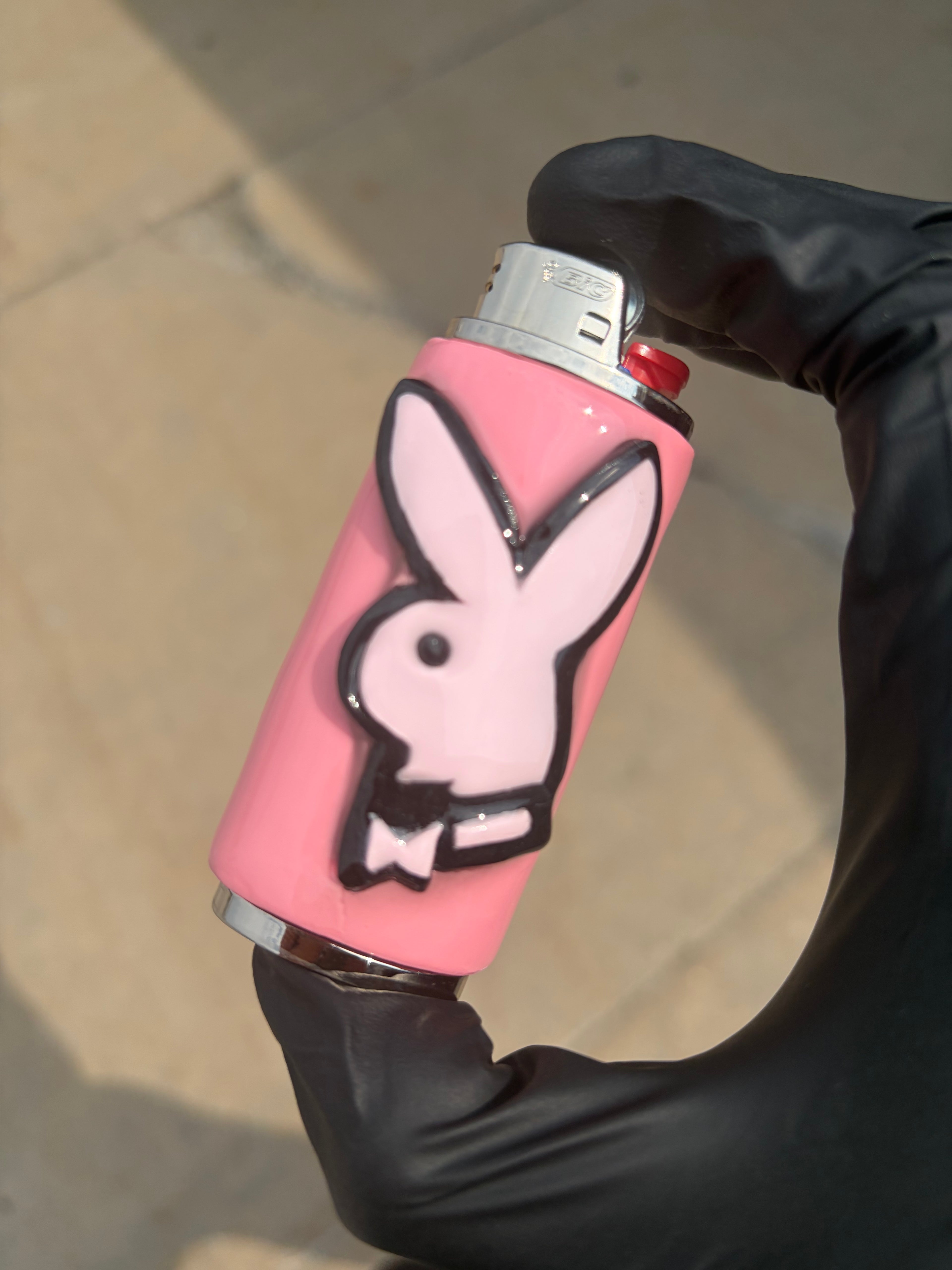 Playboy Bunny Pink and Black Lighter Case