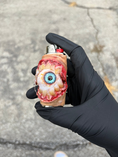 Crazy Teeth Eye ball Lighter Case