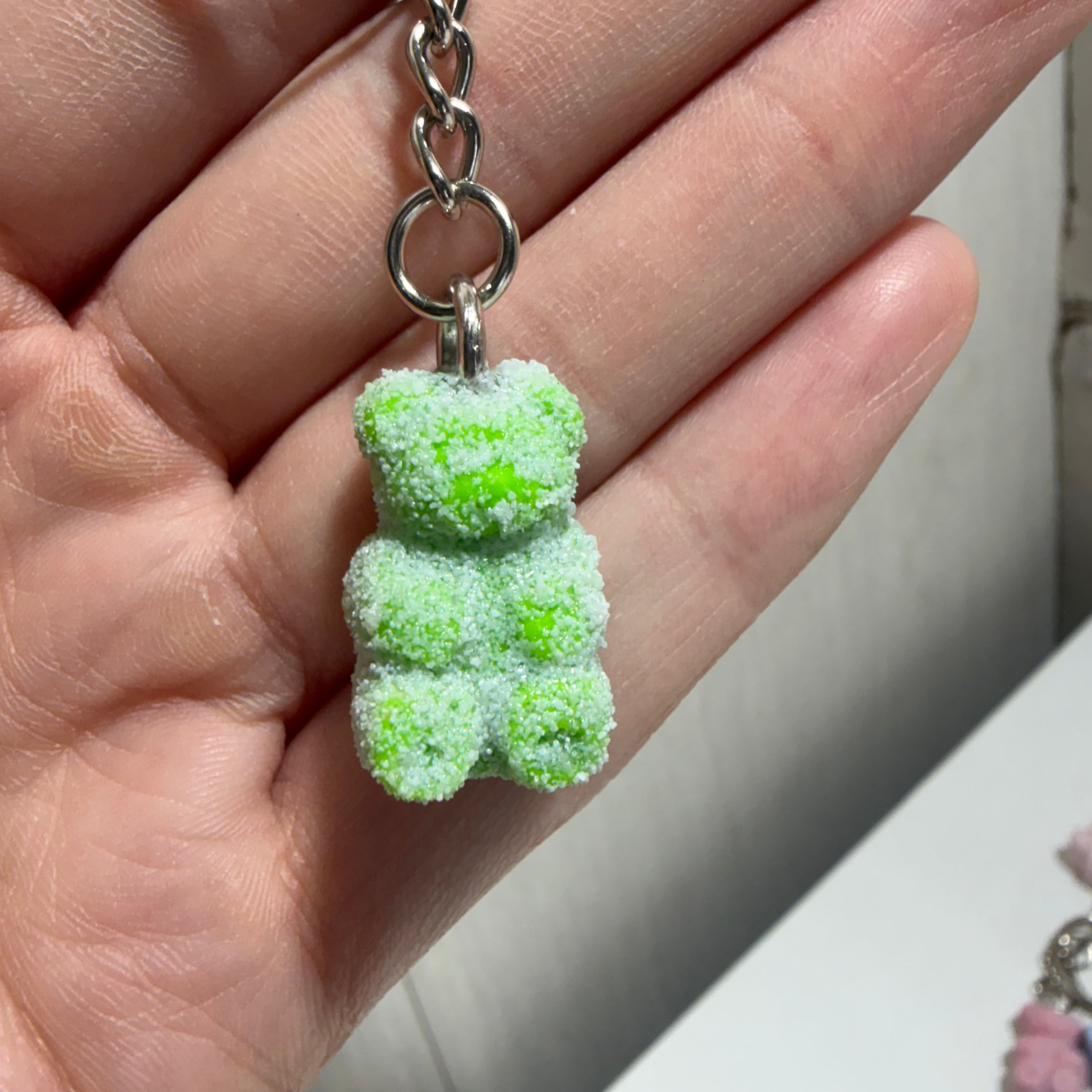 Sour Gummy Bear Keychain