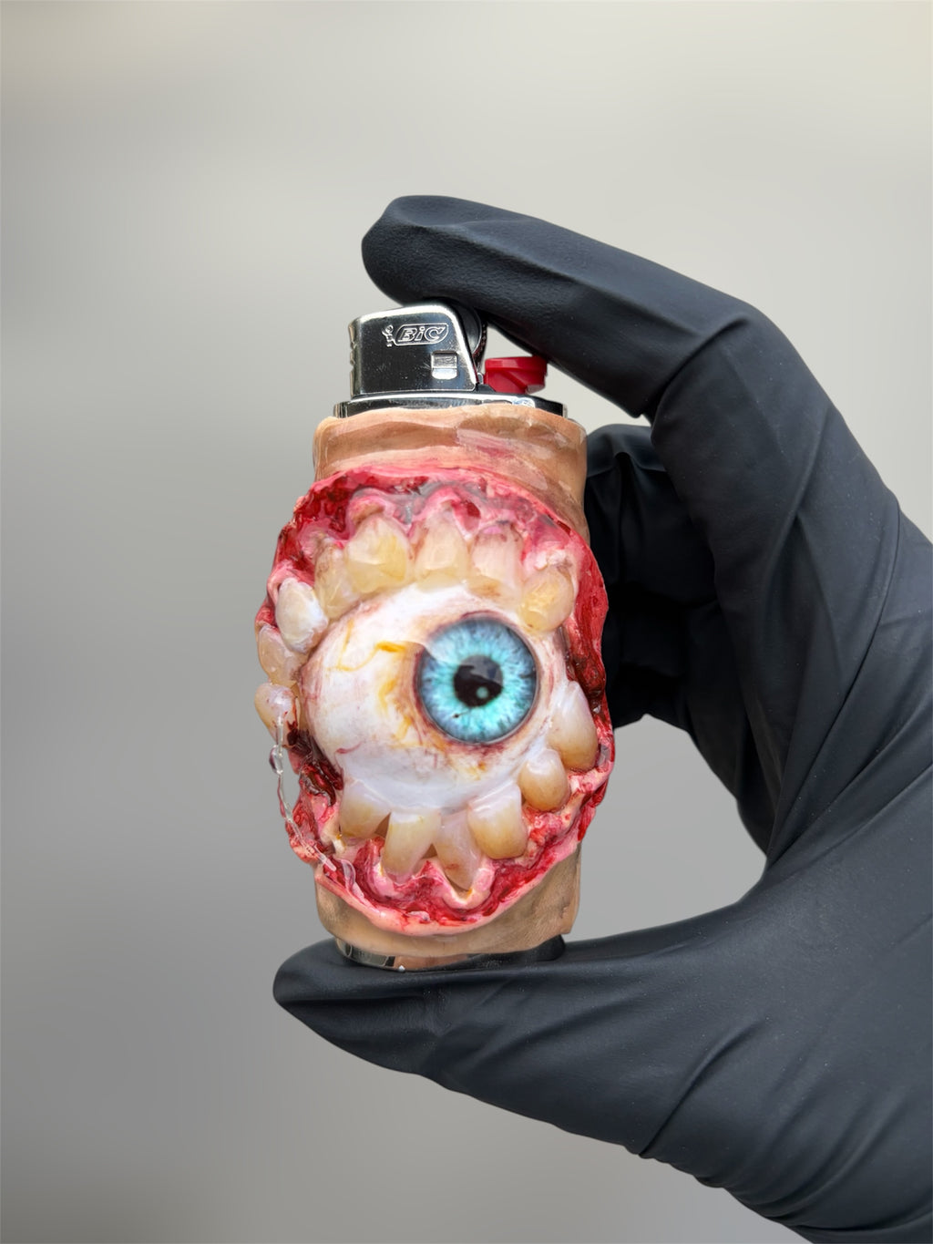 Crazy Teeth Eye ball Lighter Case