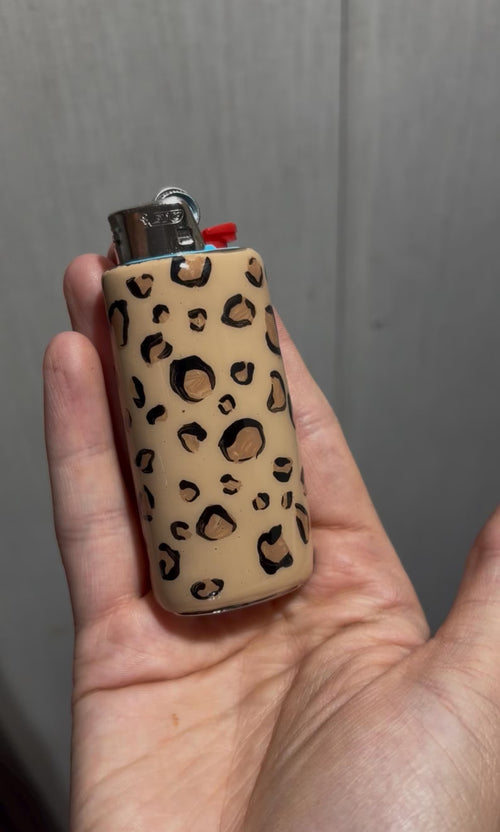 Cheetah Print Lighter Case